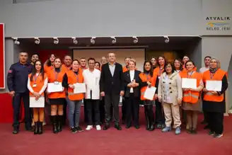 Temel İlk Yardım Kursu Katılımcılarına Sertifikaları Verildi