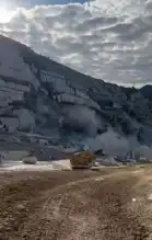 Eski Mermer Ocağında Heyelan!