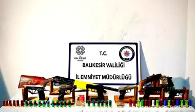 Gönen'de Şafak Operasyonu: Çok Sayıda Ruhsatsız Silah Ele Geçirildi