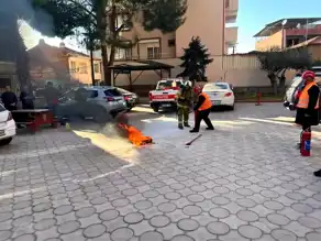Havran Hükümet Konağı'nda Yangın Tatbikatı