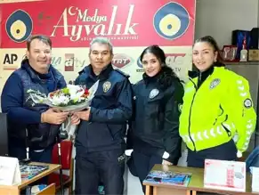 Polis, Engelli Gazeteciyi Ziyaret Etti
