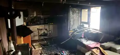 Susurluk'ta Ev Yangını Söndürüldü