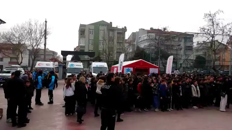 Balıkesir'de Deprem Tatbikatı