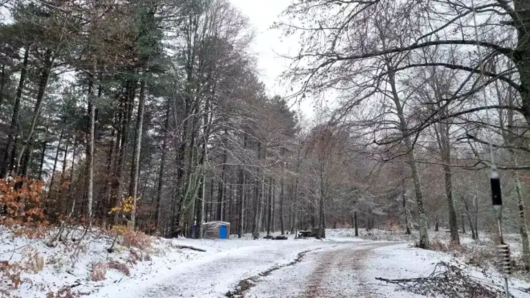 Kazdağları'nda Yılın İlk Karı