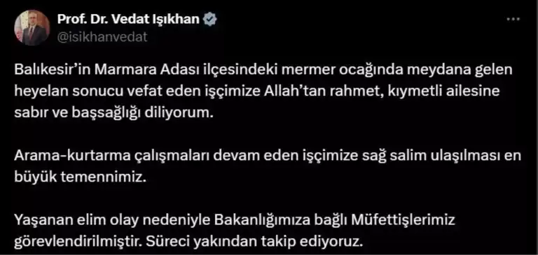 Ada'daki Heyelanda İşçi Hayatını Kaybetti