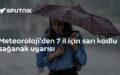 sarı kodlu sağanak uyarısı